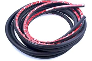 FRESH66 D-Typ 4M 14 x 12 mm - Guarnizione in gomma con nastro autoadesivo per il finestrino e la portiera dell’auto.