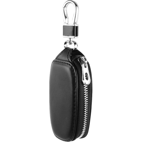 Étui Clé Voiture En Cuir Avec Fermeture éclair – Gardez Vos Clés Protégées Et Stylées ! - 8