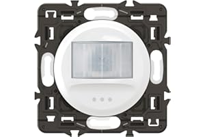 LEGRAND | Interrupteur Automatique 2 Fils, Gamme Céliane, Détection Infrarouge 170° Portée 8m, Installation Sans Neutre, Compatible Toutes Lampes, Finition Blanche