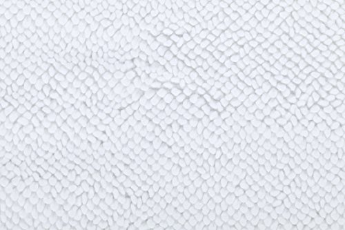 Floringo Luxus Badvorleger Badematte Makkaroni 100% Baumwolle 1700g/m² (50×80, weiß) - 3