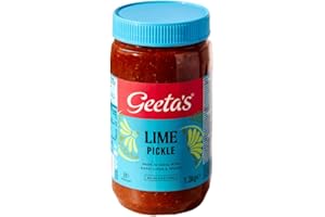 Geeta's Lime Pickle 1.3kg - Indian Pickle Jar The Real Flavour of India No Artificial Flavours or Colours Ready to Serve Pickles