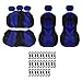 Produktbild Universal Polyester 5 Sitze Auto Auto Anti-Staub-Riss Widerstand Breathable Sitzkissen Autositz Schutzhülle Set
