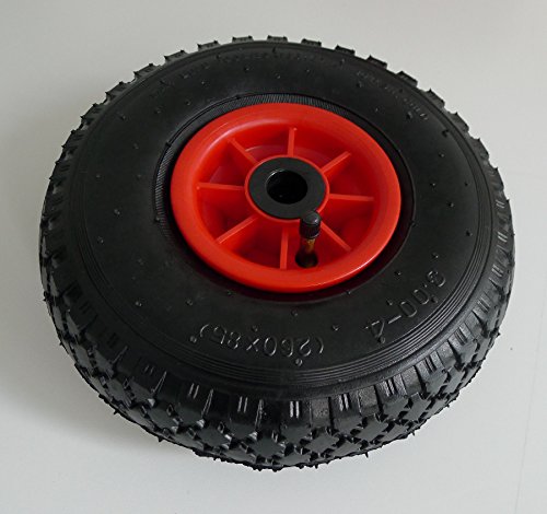 2x Sackkarrenrad 3.00-4 (2P.R) Luftbreifung 260×85 mm Sackkarre Ersatzrad - 3
