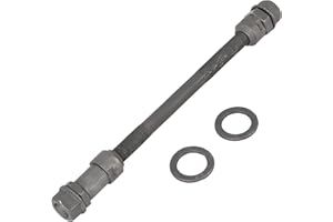 A ABSOPRO Vélo Arrière Solide Axe 9.5mm Roue Moyeu Axe Arrière Axe Solide Arbre