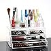 Apgstore Cosmetic Organizer Clear Acrylic Makeup Drawers Holder Case Box Jewelry Storage