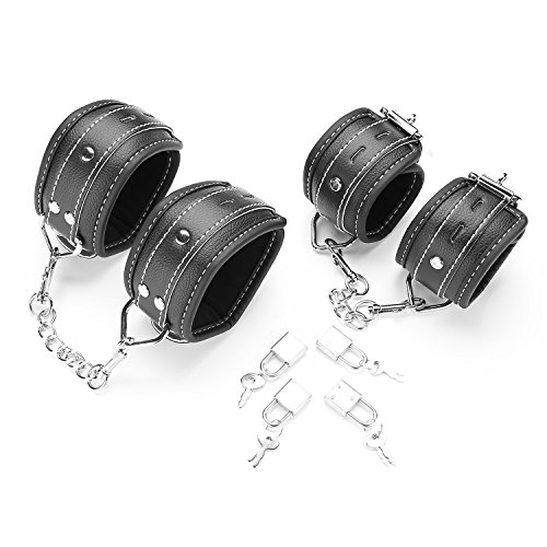 Preisvergleich Produktbild exreizst Handschellen und Beinmanschetten Handschellen aus PU-Kunstleder