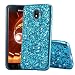 Produktbild Homikon Silikon Hülle für Samsung Galaxy J7 2018 Überzug TPU Bling Glitzer Strass Ultra Dünn Schutzhülle Soft Flex Handyhülle Kratzfeste Anti Rutsch Stoßfest Tasche Schale Bumper Case - Blau