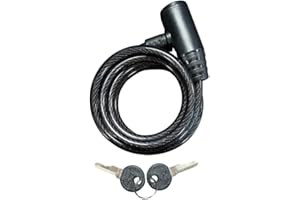 DIVA GROUP Heavy Duty Bike Cable Bicycle Lock with Two Keys Strong Security Chain Secure