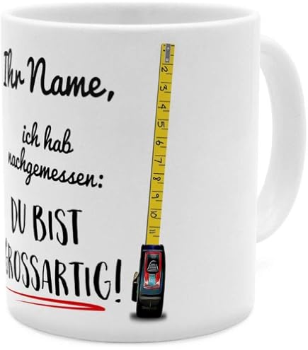 Personalisiert Tasse 'Angelina' Mit Sinnlos-Motiv – Blauer Henkel, 325 Ml, Spülmaschinengeeignet