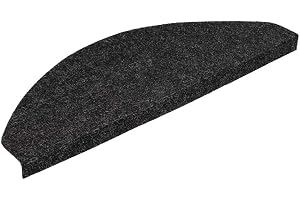 vidaXL Trappstegsmattor självhäftande 15 st 56x17x3 cm