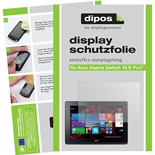 dipos Acer Aspire Switch 10 E Pro7 Schutzfolie (2 Stück) – Antireflex Premium Folie matt - 2