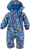 lupilu® Baby Winteroverall imprägniert mit Bionic® Finish ECO (blau/rot/weiß Striche, Gr. 62/68)