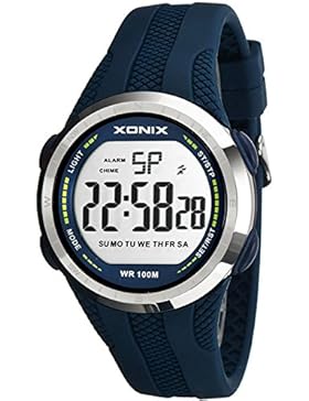 Sportliche unisex Multifunktions Armbanduhr XONIX WR100m Timer Alarm Stoppuhr, XFGD1L/9