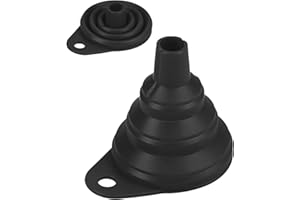 XKZHRR Embudo de silicona, embudo de silicona plegable de cocina y hogar para botellas de agua, aceites, líquidos y polvos Práctica herramienta de embudo de repuesto