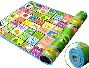 TORIOX Double Sided Waterproof Polyester Pongee Play Crawl Carpet/Picnic/Crawling/Floor Mat/Mattress for Kids (Multicolour)
