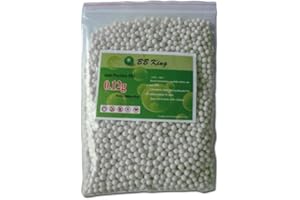 BB King Precision BBS Airsoft Balls 0.12 g Pack of 5000 White Yellow