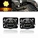 Produktbild UNI LED Seitenblinker Blinkleuchten Scheinwerfer Vorne Links + rechts Gelb Licht Set für Wrangler Unlimited Sahara Rubicon Jk Tj Jku Smoke Blinker
