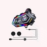 Y20 Max Motorsiklet Intercom Su Ge&ccedil;irmez Kask 2 Kişi Telsiz Bağlantılı Intercom Rgb Intercom