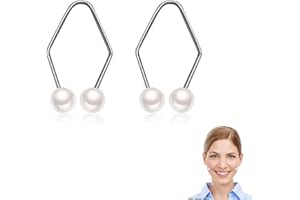 FCXQG 2 Piezas Hacedores De Hoyuelos Fabricantes De Hoyuelos Entrenador De Hoyuelos Entrenador De Hoyuelos Faciales Disponible Para Hombres Y Mujeres (Blanco)