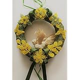 Frühlingskranz; Osterkranz aus Naturmaterialien; handgefertigt;