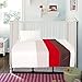 COT BED DUVET COVER WITH PILLOWCASE- SUPERIOR NATURAL COTTON RICH WITH HAND STICHED APPLIQUE WORK 120 X 150 CM - MARYAM RED