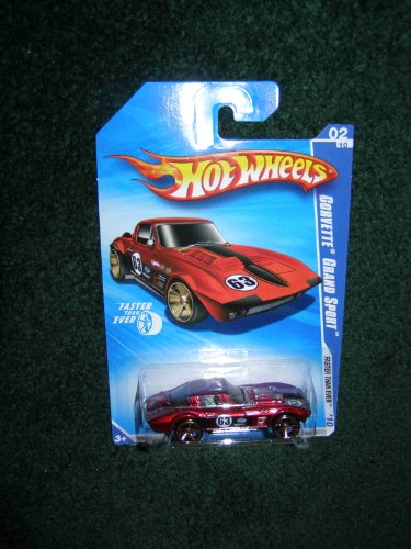 Hot Wheels 2010 FASTER THAN EVER 02/10 RED CORVETTE GRAND SPORT