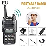 【 Radio de 2 vías walk estos dispositivos tienen hasta 128 canales y una búsqueda de canales para comprobar la actividad. El grado de protección IP67 evita que las salpicaduras de agua actúen perjudiciales (resistente a salpicaduras).