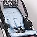 Minene Puchchair Liner and Strap Set (Blue / Blue Polka Dot Trim)