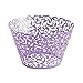 Produktbild 50pcs vorzügliche Rebe Kuchenform aus Papier Multi Usage-Kuchen-Verpackung Hohl Kuchen Papierbecher Spitze Laser-Schnitt-Liner Lila