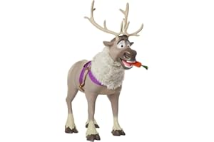 DISNEY FROZEN Frozen Sven Renifer 2 My Size Playdate Sven z dźwiękami, idealny przyjaciel w rozmiarze dziecięcym dla dziewcząt, chłopców, ma ponad 3 stopy wysokości od kopyt do poroża, wspiera dzieci do 31 kg
