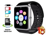 Smartlife a prueba de sudor bluetooth Smart reloj teléfono YG8 con 16 GB tarjeta SD y ranura para tarjetas SIM para Android Samsung S5 S6 Nota 4 5 HTC Sony LG y iPhone 5 5S 6 6 Plus Smartphone