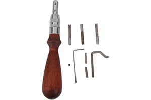 CUTEFLY Herramienta para cuero (5 en 1, ajustable, para cuadernos y libros)