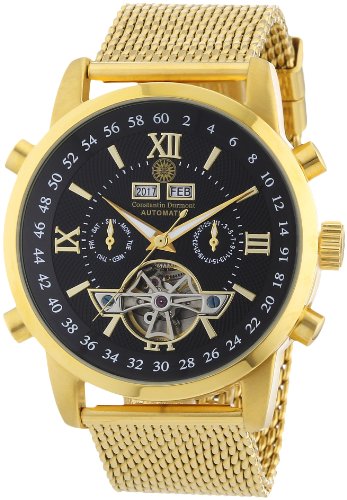 Constantin Durmont Herren-Armbanduhr XL Calendar Analog Automatik Edelstahl beschichtet CD-CALE-AT-GDM2-GDGD-BK Constantin Durmont Herren-Armbanduhr XL Calendar Analog Automatik Edelstahl beschichtet CD-CALE-AT-GDM2-GDGD-BK