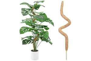 Bâton de Mousse Tuteur Coco Pliable avec pour Monstera Creepers Plantes Grimpantes Tuteurs en Fibre Intérieur pour Plante Monstera Maison Jardin (90cm)