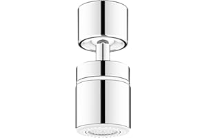 XNTONG - Faucet Aerator, 360° Large Angle Rotating Faucet Extender, Dual-Function Faucet Sprayer Attachment, with M22 or M24 Kitchen and Bathroom Sink Aerator