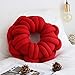 Produktbild Queta Sofakissen, gemütlicher Überwurf, Kissenbezüge für Couch/Bett, Sofa, manueller Ring, geknotetes Kissen, 15,35 Zoll für Zuhause, Wohnzimmer, Dekoration rot rot
