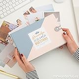 Fácil de limpiar Mr. Wonderful Álbum con mensaje \"Recuerdos que son solo nuestros\"