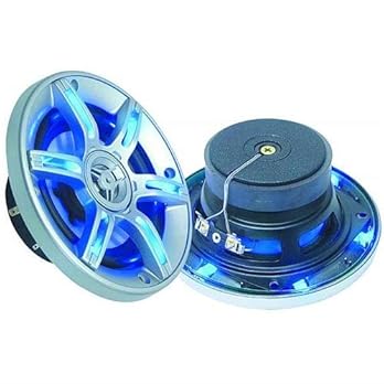 Xxl Led Sp509 2 Lautsprecher Koaxial Mit Led Blau 2 Wege 2 X 250 W