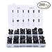 Produktbild Befestigung Clips, Befestigungsclips Auto, YOCZOX 240PCS Auto Retainer Clip, Stoßstangen Clips, universal Klammern Stoßstange Türverkleidung Clips, Push Retainer Kit aus Nylon mit sortimentem Kasten