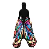 Vovotrade ✿✿Hot!!!Soft Fabric Butterfly Wings Shawl Fairy Ladies Nymph Pixie Costume Accessory (Mehrfarbig) -