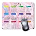 Produktbild Mauspad für Gaming Mousepad, bequemes Gummi-Unterteil, Rutschfest für Computer, Laptop, personalisierbar, rechteckig, 2019, Kalender, elegant, bunt, Pastellrosa, Blau, Orange, Marmor