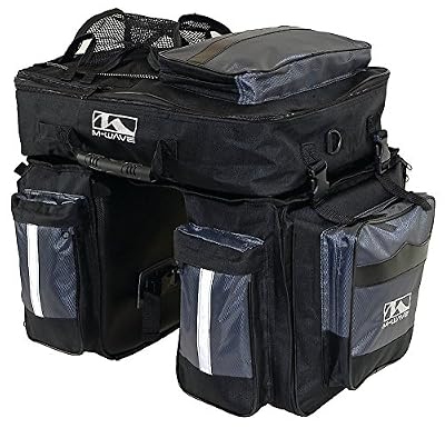 M-Wave Triple sacoche Traveller 62 l Noir/gris