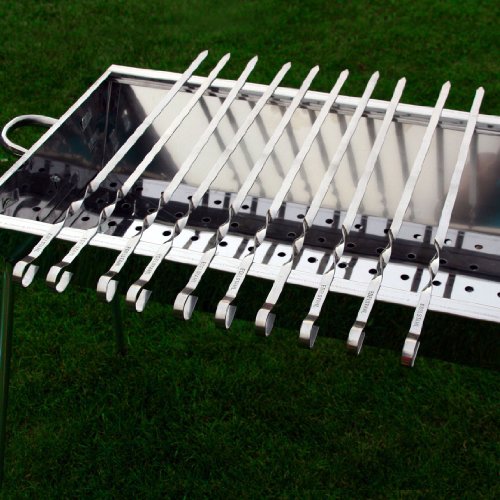 10 Grillspieße 40cm Schaschlikspieße Fleischspieße Schampura - 2