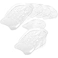 WinCheer 5 Layer Silicone Gel Heel Insert Shoe Taller Pad Height Increase Insole Lift Men Women Shoe Adjustable Pads Transparent Invisible Lifts, One Pair