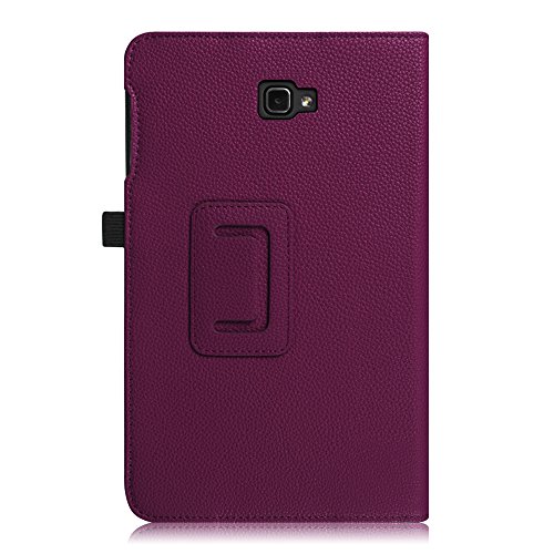 Fintie Samsung Galaxy Tab A 10.1 Hülle – Slim Fit Folio Kunstleder Schutzhülle Case Cover Tasche für Samsung Galaxy Tab A 10,1 Zoll T580N / T585N Tablet (2016 Version) mit Auto Schlaf / Wach Funktion, Lila - 9