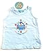 Vêtements Enfant Bébé - T-Shirt Débardeur Marcel Bleu Ciel - Hibou - 6 mois