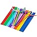 Produktbild Floridivy 100Pcs Multicolor Kunststoff extralange Flexible Trinkhalme Bending