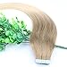 Tape In Hair Extentions Ombre Balayage Color Brown 6# mixed with Blonde 24# 20pcs/50g Human Remy Hair Extensions Silky Straight 16inch