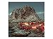Produktbild kunst-discounter Küste Norwegen Wandbild A06208 Canvas Leinwandbild quadratisch auf Keilrahmen Größe 20 x 20 cm