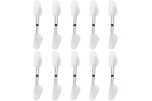 Greenfields 10 Pairs of Men & Womens Plastic Shoe Trees Stretchers Maintain Shape Footwear Expanders for Bunions - Expands Length, Width of Tight Footwear Universal for All Shoe Sizes